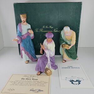 Lenox Renaissance Nativity The Three Kings Figurines Set 1991